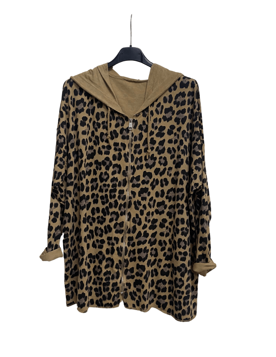 Chaqueta de algodón animal print