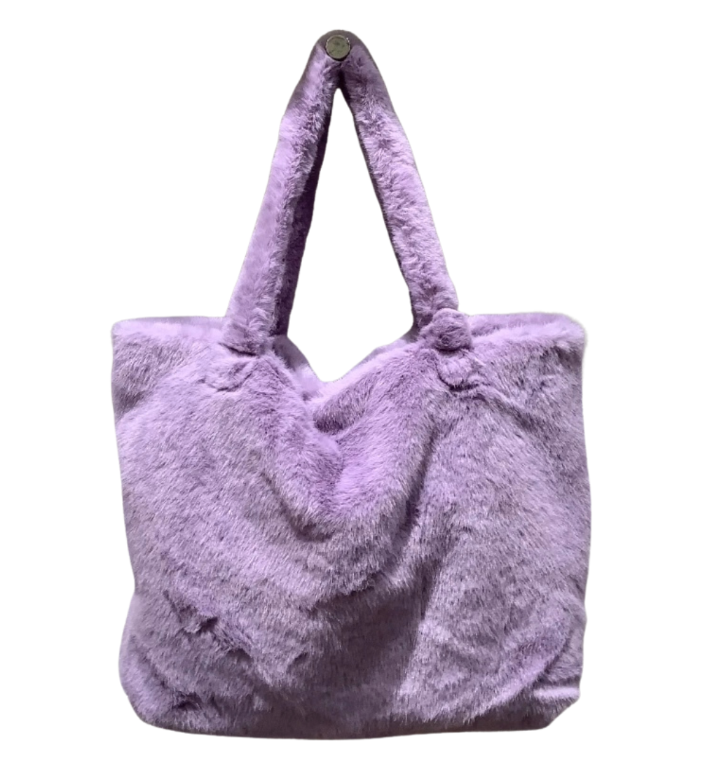 Bolso de pelo sintetico cuadrado