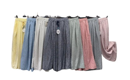 Falda Pantalón palazzo cuadro mediano Vichy