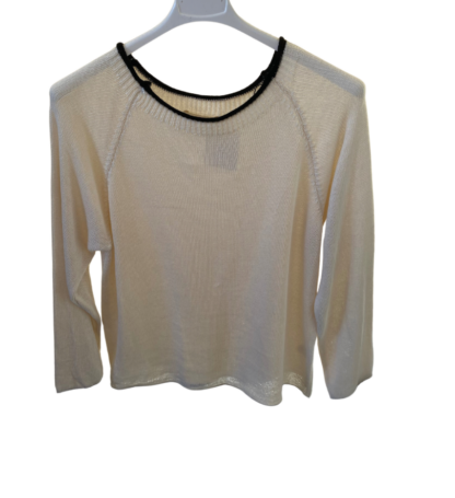 Jersey de hilo con cuello barco - Imagen 2