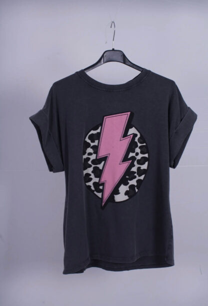 Camiseta manga corta rayo animal print - Imagen 2