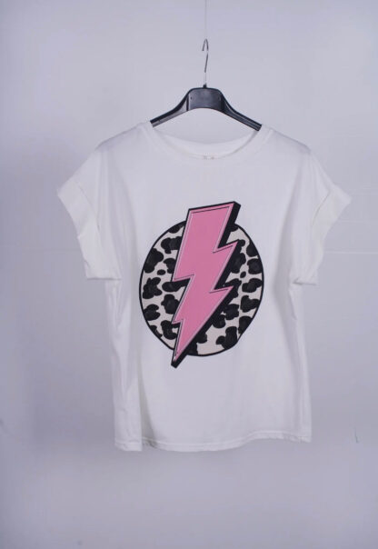 Camiseta manga corta rayo animal print - Imagen 3
