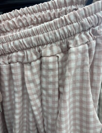 Falda Pantalón palazzo cuadro mediano Vichy - Imagen 5