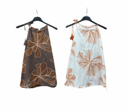 Top Escote cuello estampado floral