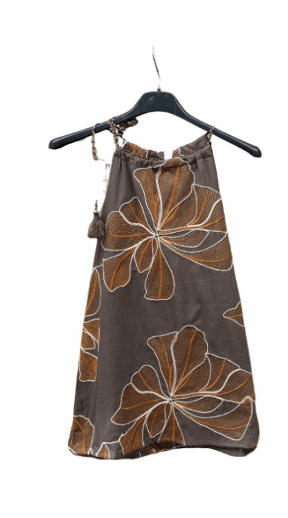Top Escote cuello estampado floral - Imagen 3