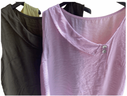 Blusa sin mangas con botón lateral - Imagen 3
