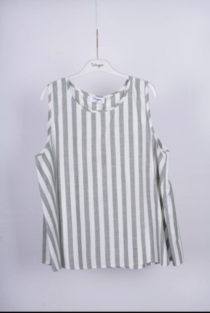 Camisa a rayas sin mangas - Imagen 3
