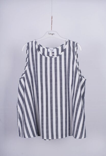 Camisa a rayas sin mangas - Imagen 4