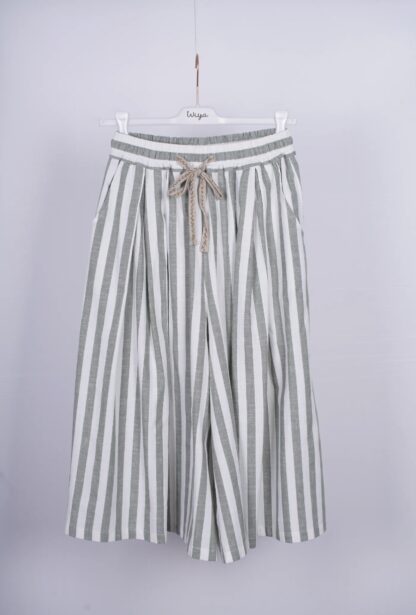 Falda pantalón de rayas