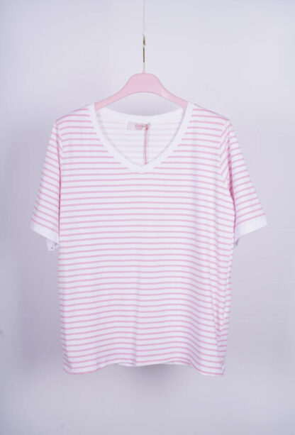Camiseta de rayas Azahara cuello pico - Imagen 11