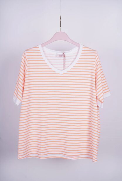 Camiseta de rayas Azahara cuello pico - Imagen 10