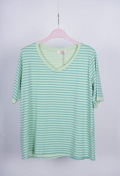 Camiseta de rayas Azahara cuello pico - Imagen 9