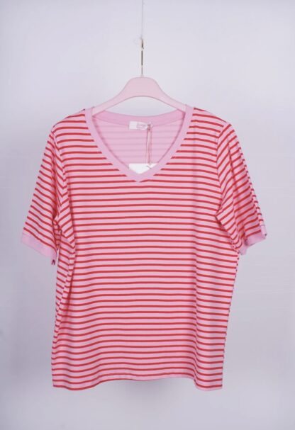 Camiseta de rayas Azahara cuello pico - Imagen 2