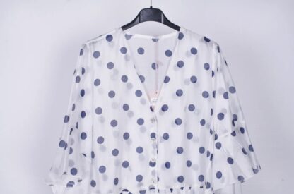 Blusa sedosa con topos - Imagen 3