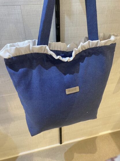 Bolso de tela con volantina floral - Imagen 4