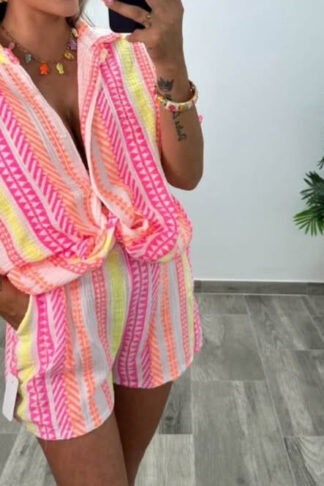 Conjunto de verano camisa fluida y pantalón a juego